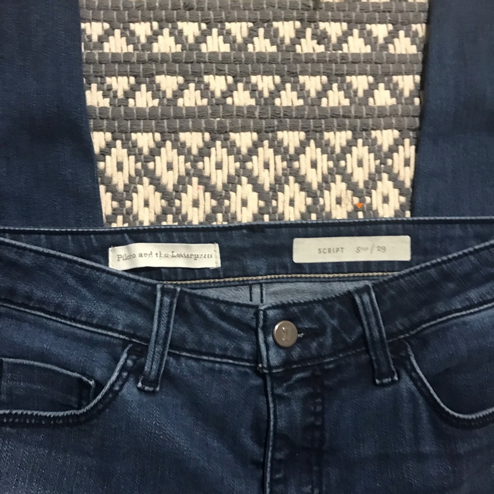 anthropologie | Pilcro script skinny jeans fringe - Picture 3 of 6